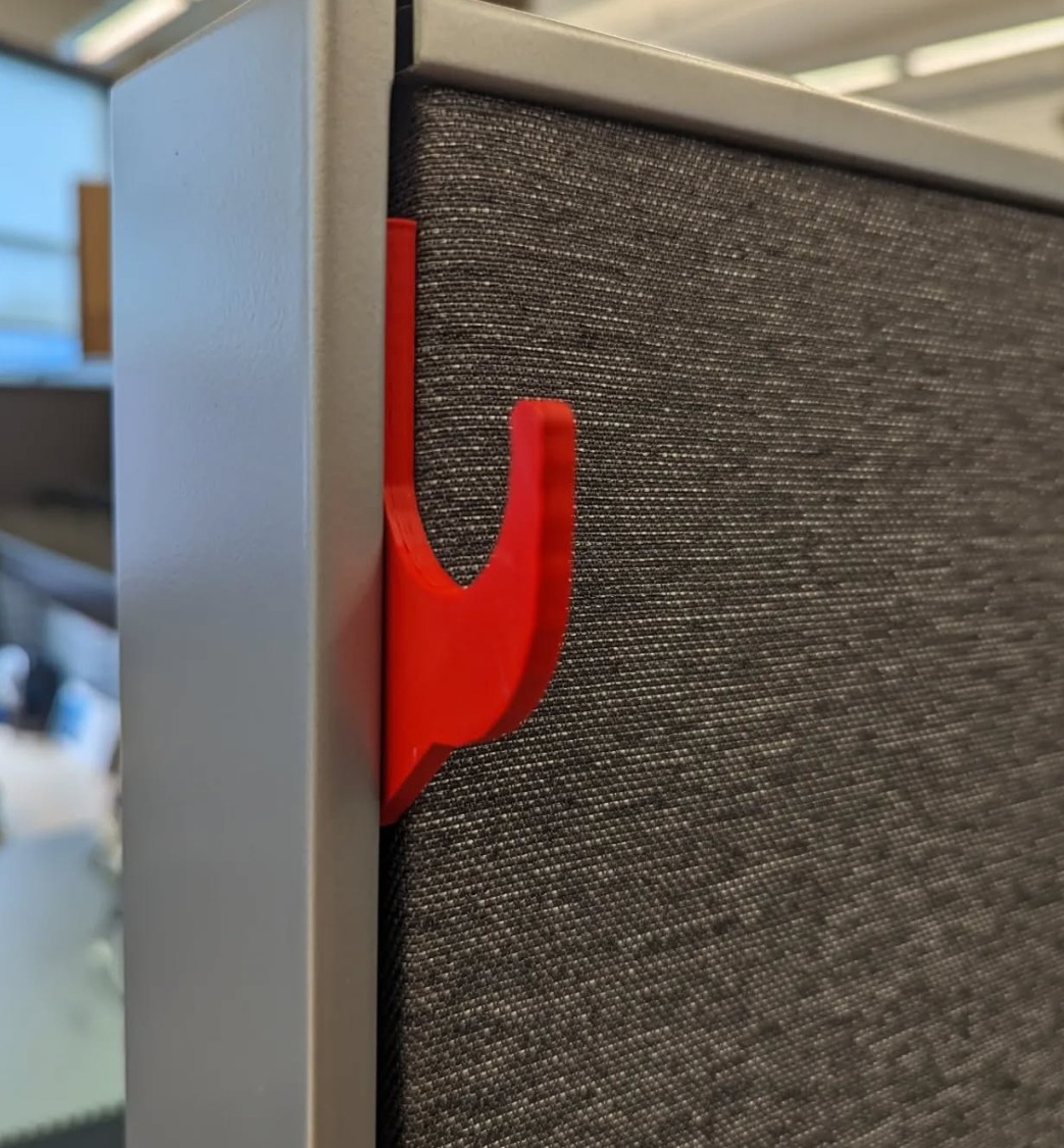 Cubicle coat hook