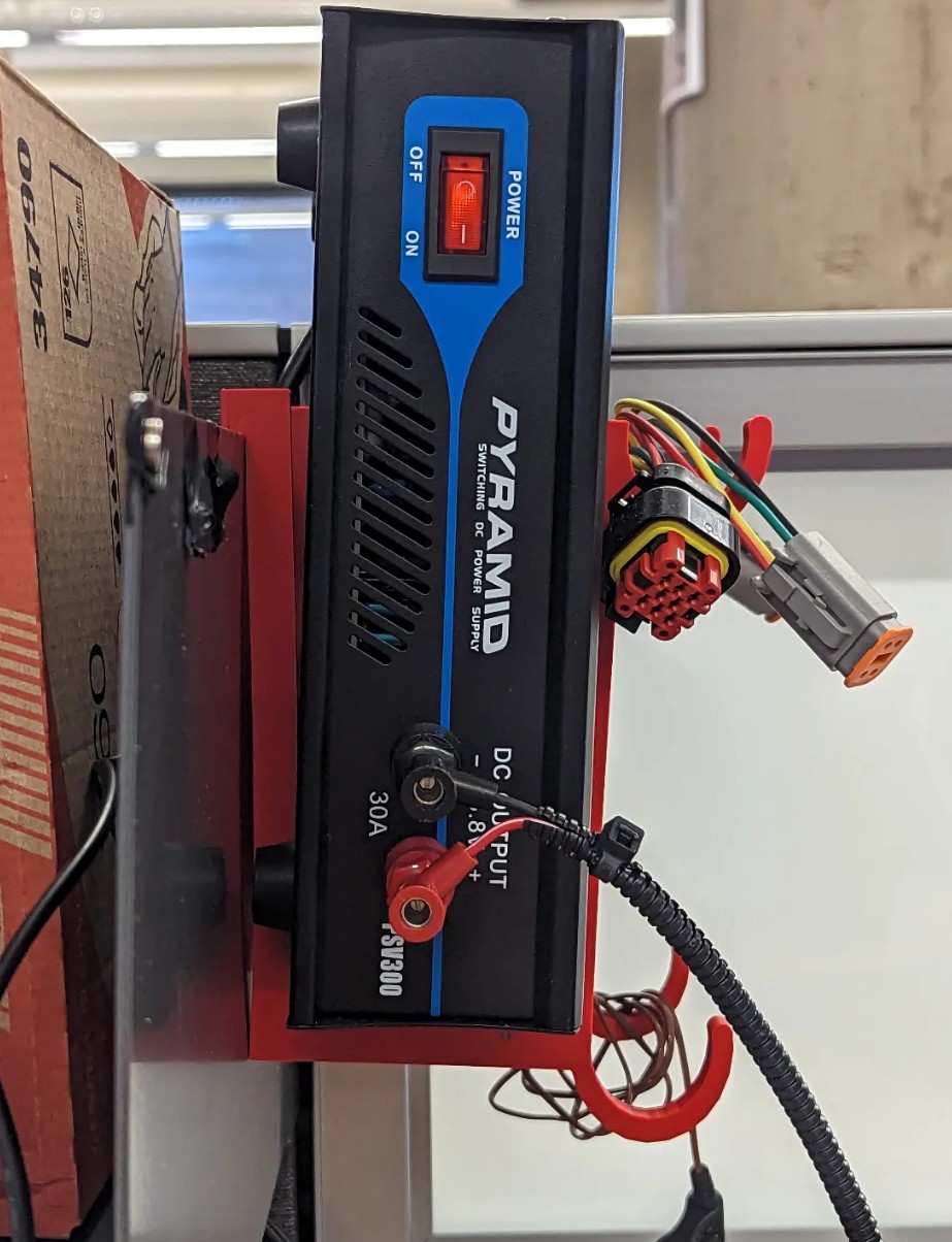 Power-supply shelf mount